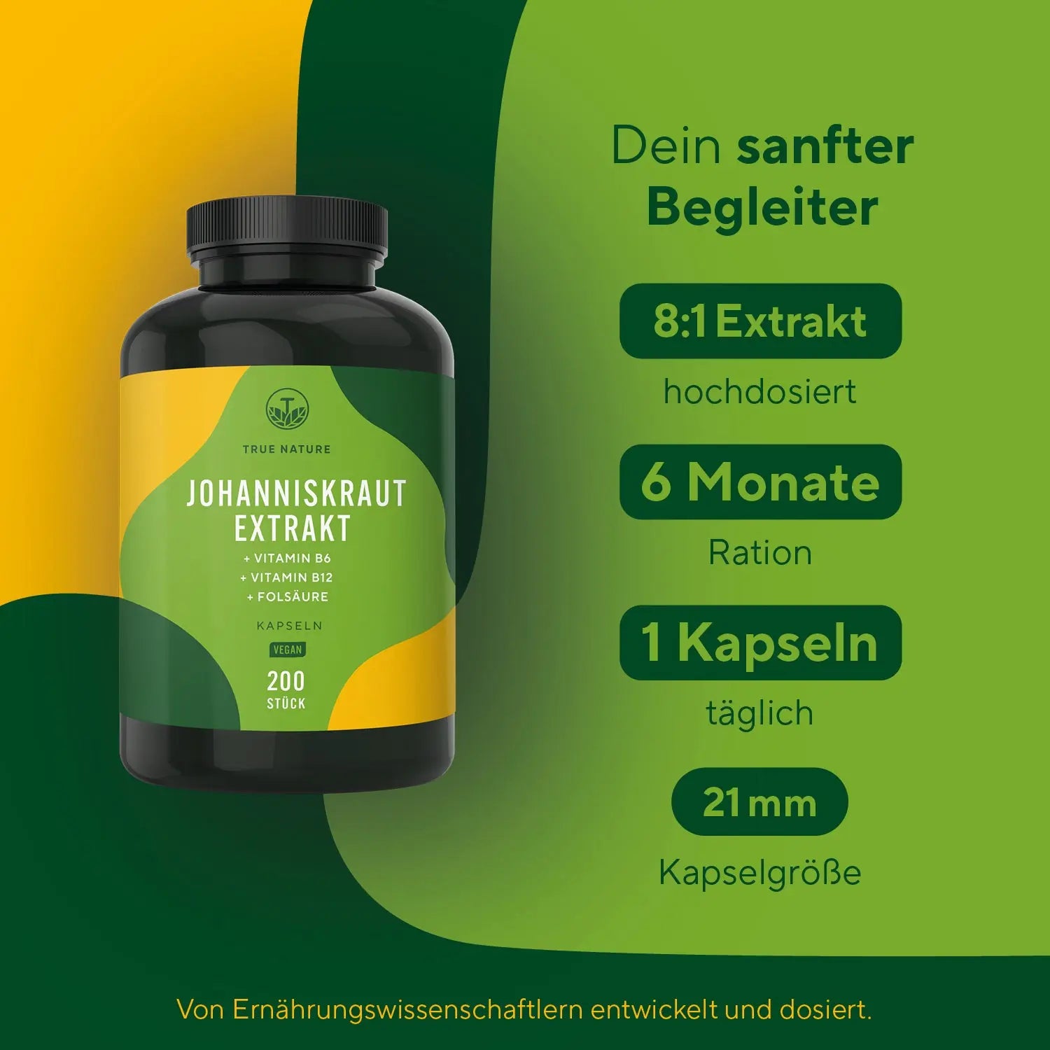 Johanniskraut Extrakt  Kapseln  True Nature   