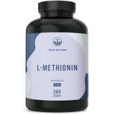 L-Methionin 500mg Kapseln - 360 Stück, vegan - True Nature