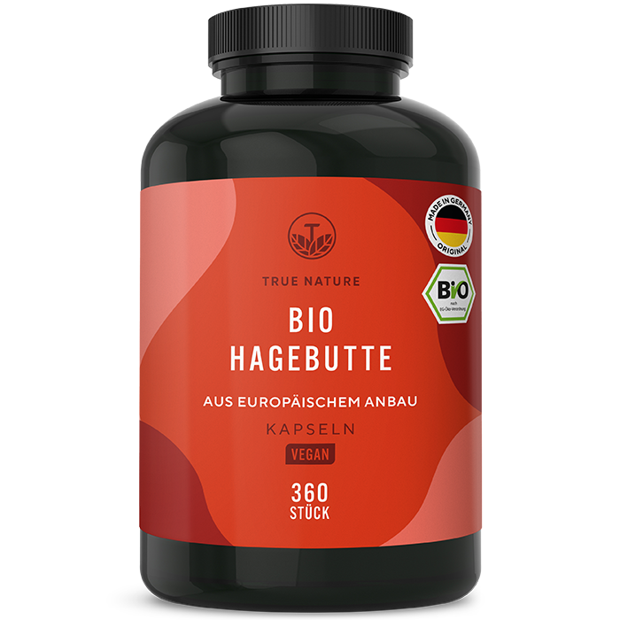 Bio Hagebutten hochdosierte Kapseln Vitamine & Nahrungsergänzungsmittel True Nature Einzeln