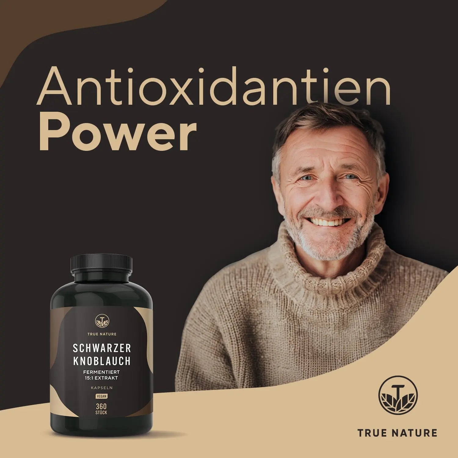 Schwarzer Knoblauch Extrakt Kapseln Vitamine & Nahrungsergänzungsmittel True Nature