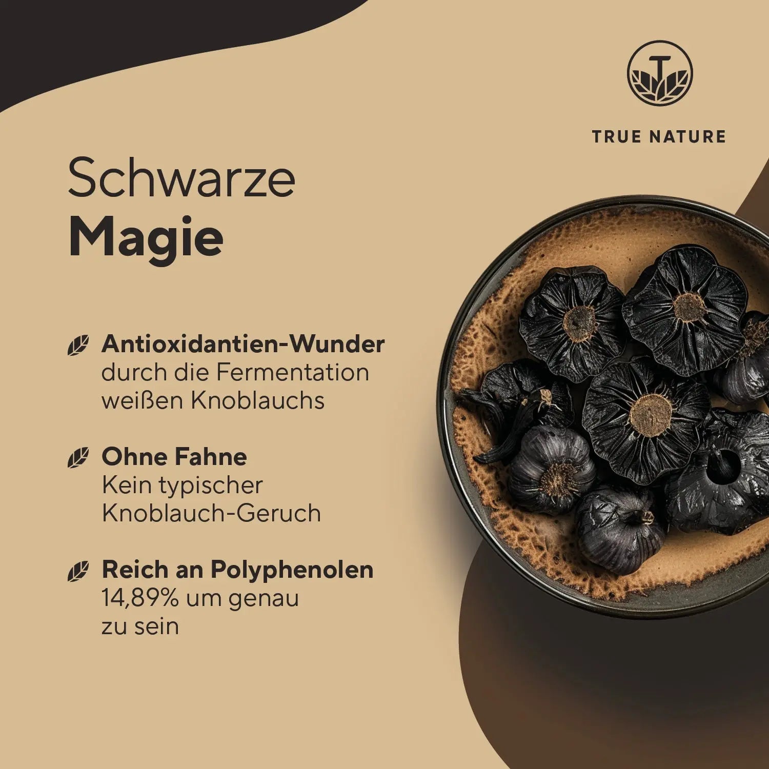 Schwarzer Knoblauch Extrakt Kapseln Vitamine & Nahrungsergänzungsmittel True Nature