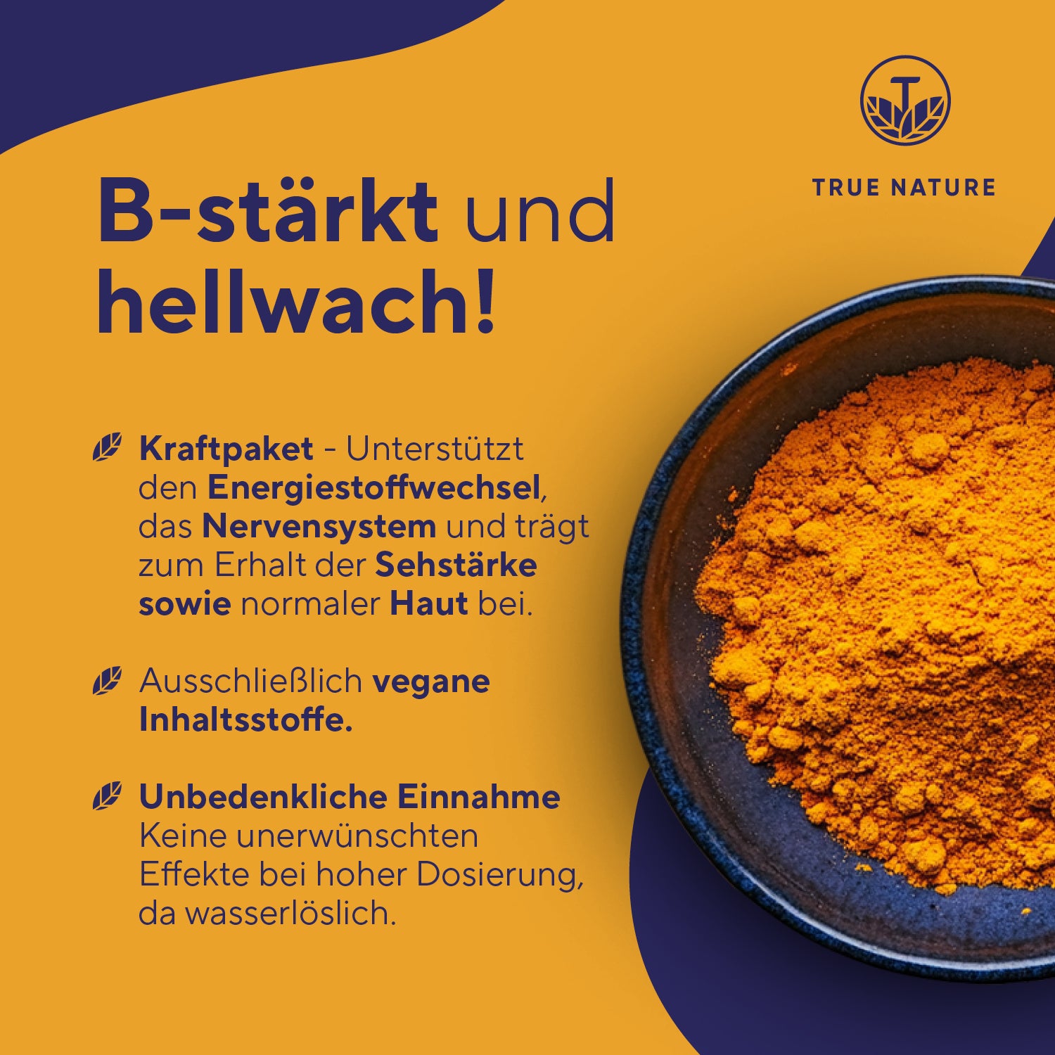 Vitamin B2 (Riboflavin) Kapseln Vitamine & Nahrungsergänzungsmittel True Nature