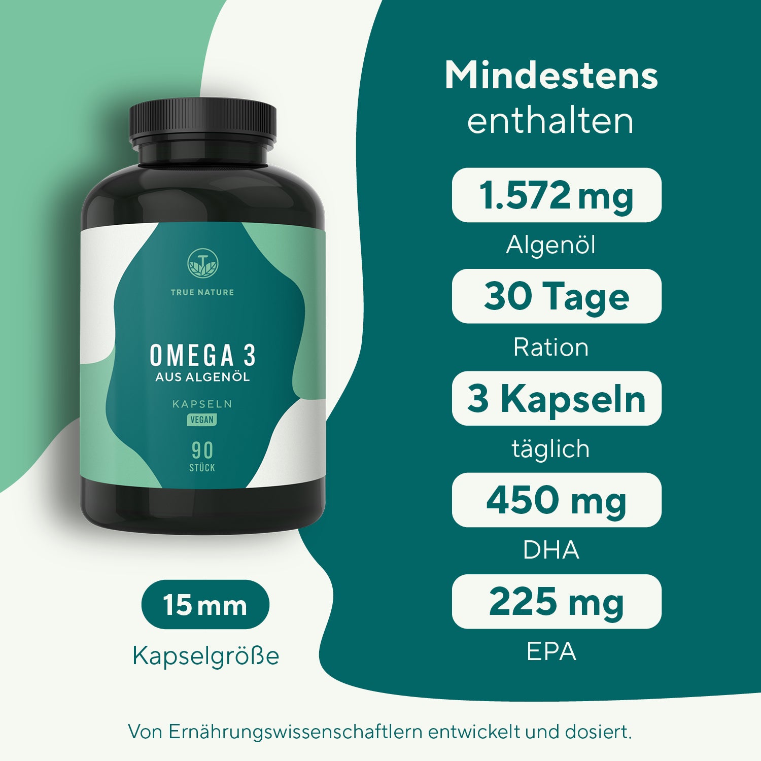 Omega 3 Kapseln - Vegan aus Algenöl